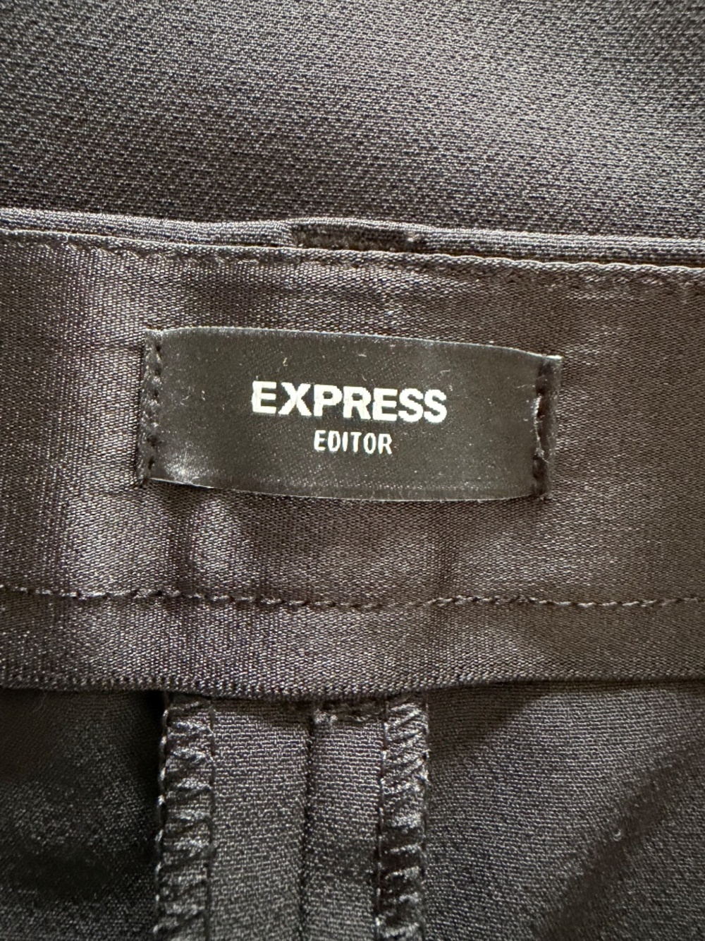 EXPRESS Editor Super High Rise Straight Ankle Pants - Picture 5 of 8
